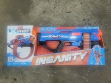 ZURU X-Shot Insanity Mad Mega Barrel Foam Dart Blaster w/ Darts 36609 For Nerf
