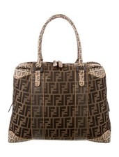 Autentica borsa FENDI B Mix Zucca tecnica mista grande
