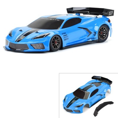 PROTOform 1/7 Chevy Corvette C8 Painted Body Blue Felony PRM157713 Car/Truck