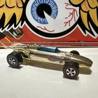 RARE 1969 Hot Wheels REDLINE INDY EAGLE GOLD CHROME NEAR MINT Minty