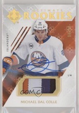 2018-19 Ultimate Collection Rookies 9/99 Michael Dal Colle #81 Patch Auto 0t9e