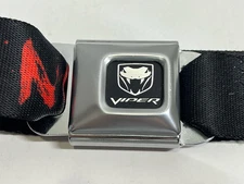 Dodge Viper Logo Official Licensed Seatbelt Authentic New Seat Belt Buckle Down