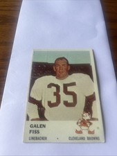 1961 Fleer Galen Fiss Cleveland Browns 2 VG # 17