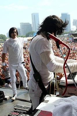 Singer guitarist actor Jared Leto fuitarist Tomo Milicevic andof 3- Old Photo