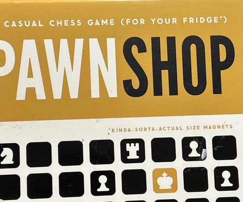 Pawn Shop Magnetic Fridge Chess Game by Brass Monkey Attach 2 Metal New Unopened - Picture 5 of 15