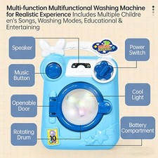 Colorful Children  s Electric Washing Toy Set with Extras for Toddler Playtime
