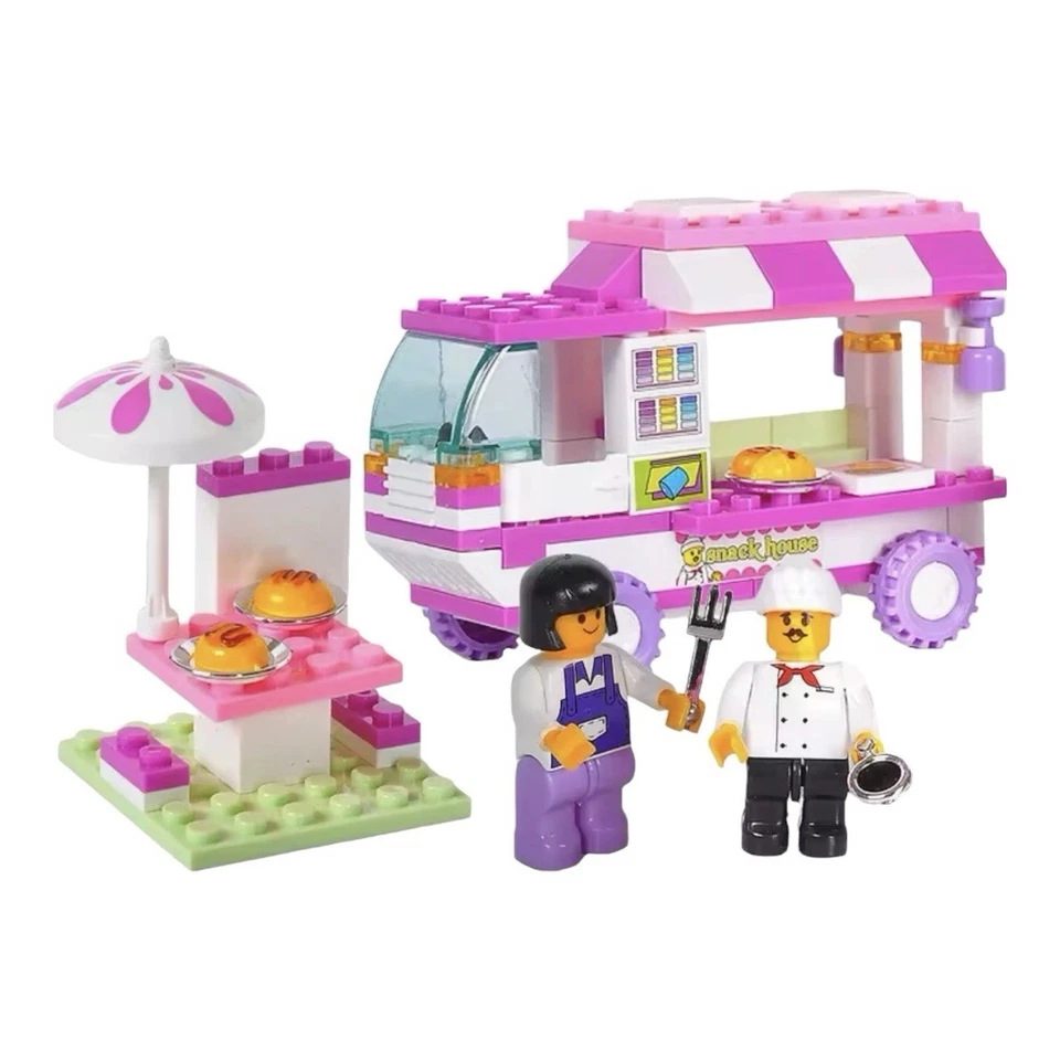 Sluban 102 PIEZAS SNACK FOOD TRUCH Furgoneta BLOQUES DE CONSTRUCCIÓN CONJUNTO DE LADRILLOS HÁGALO USTED MISMO Modelo JUGUETE NUEVO Foto 3 de 4