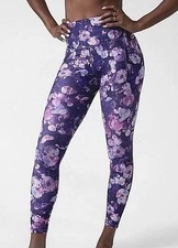 Athleta Women's Salutation Stash Pocket II Tight NWT SMALL Dappled Bloom Purple