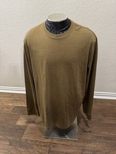 Eddie Bauer Legendwash Men's Cotton Blend Long Sleeve Shirt 2 XL Brown