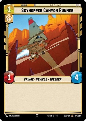 x3 Skyhopper Canyon Runner - Foil C Star Wars Secrets of Power M/NM