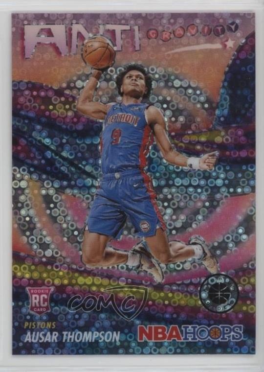 2023 NBA Hoops Premium Stock Anti-Gravity Disco Prizm Ausar Thompson Rookie RC