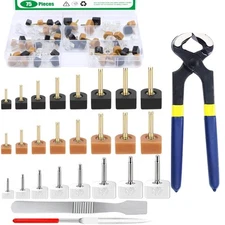 75Pcs Assorted Size & Color High Heel Replacement Tips with Shoe Repair Tools...
