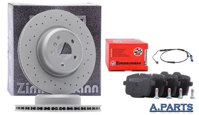 ZIMMERMANN BREMSENSATZ KOMPLETT Ø 345mm WK GELOCHT HINTEN BMW 5ER G31 6ER GT G32 - Bild 1 von 3