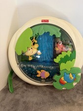 Fisher Price Rainforest Waterfall Soother Jungle Monkey Frog Baby Crib WORKS