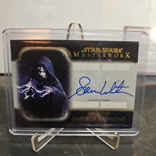 2020 Star Wars Masterwork Sam Witwer as Emperor Palpatine-Gold Foil #A-SW 15/25