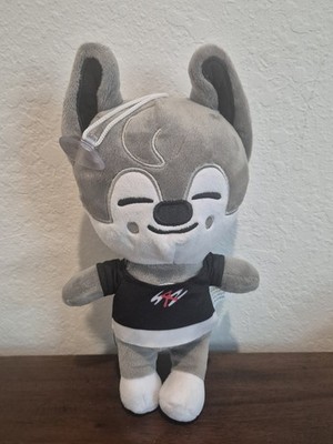 Style Stray Kids SKZOO Wolf Plush Small Gray White Black Shirt Washable SKZOO-08