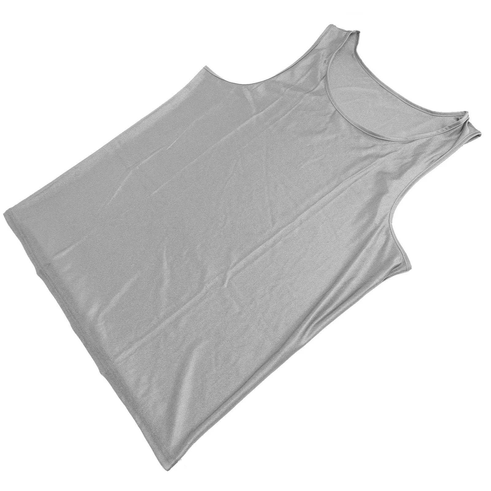 VETEMENTS Gilet Blocco EMF Anti Radiazioni Abbigliamento Fibra Argento Uomo Protezione Tank ZC