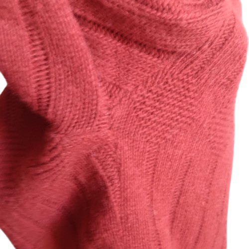 Vintage Medium Damen Rollkragen Pullover 70er Jahre rostrot Rippstrick Velma - Bild 6 von 6