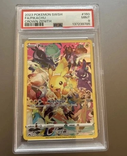 Pikachu 160 PSA 9 Pokémon Crown Zenith Graded Card