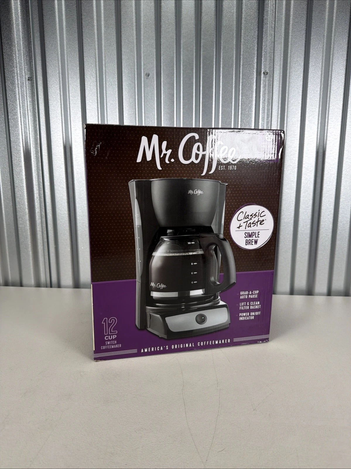 NEW Mr. Coffee CG13 12 Cups Coffee & Espresso Combo - Black SEALED