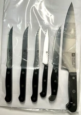 Zwilling Henckels 6-Pc Gourmet/Twin Gourmet/Statement Knife Set – Spain Made