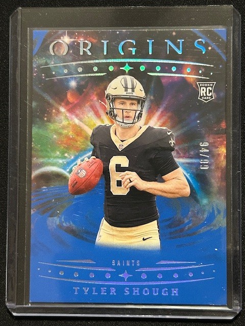 2025 Panini Origins Football - Tyler Shough #117 Blue /99 (RC)