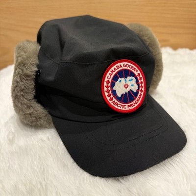 CANADA GOOSE Flight Cap Fliegermütze Canada Goose Mütze Griffin Tag Auth Japa...
