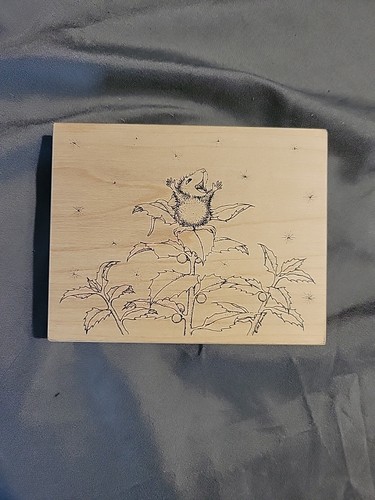 Singing On A Holly Branch Monica House Mouse Stempel unbenutzt
