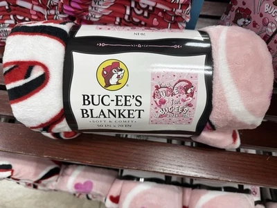 2026 NEW Buc-ee’s Valentines Limited Edition Plush Throw Blanket 50”x70” Bucees