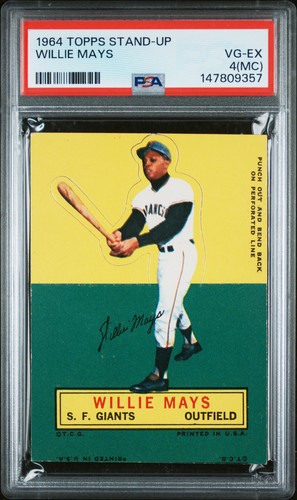 1964 TOPPS STAND-UP WILLIE MAYS PSA 4 MC