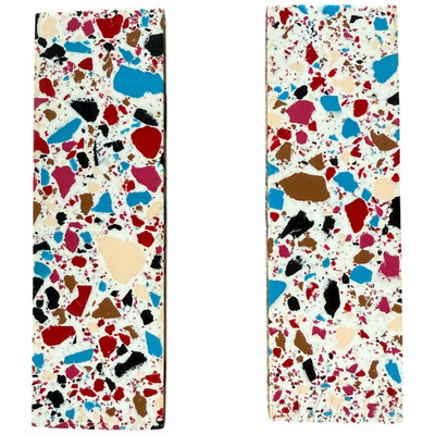 Multicolor Resin Knife Scale Blank Pair 5'' Acrylic Crafting Material Set