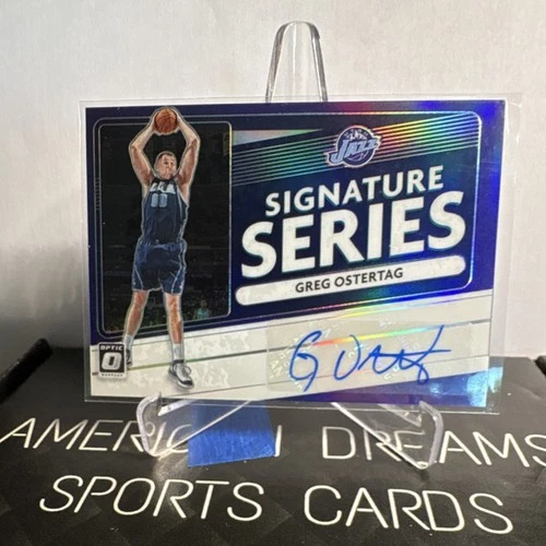 Panini Donruss Optic Signature Series Greg Ostertag SS-GOS Jazz Autograph Prizm