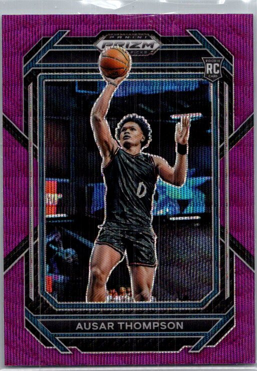 2023 Panini Prizm Draft Picks #17 Ausar Thompson Purple Wave