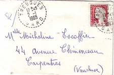 GARD - TRESQUES LE 20-7-1959 ON 25F TYPE DECARIS.