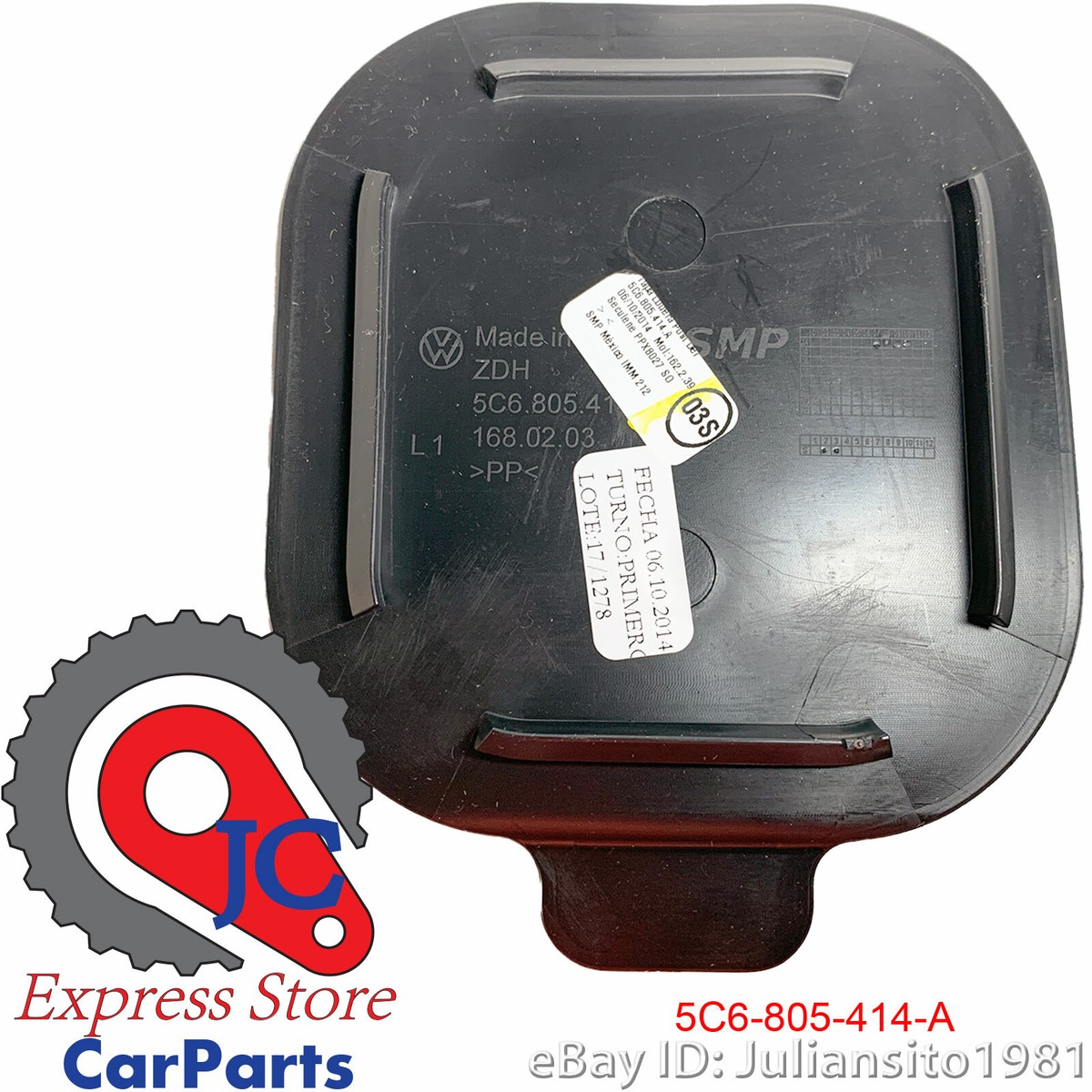 5C6805414A VOLKSWAGEN GENUINE OEM JETTA FRONT RIGHT COVER