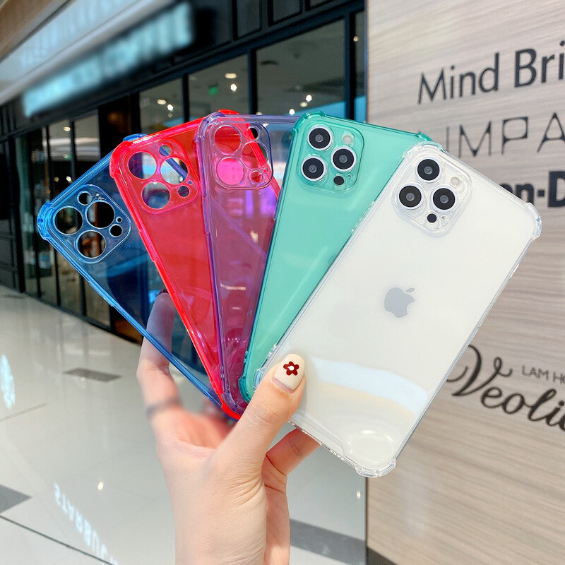 Clear Shockproof Phone Case With Neon Glitter For IPhone 12-15 Series - Slim Fit, Gel Silicone Protection 5 thumbnail image