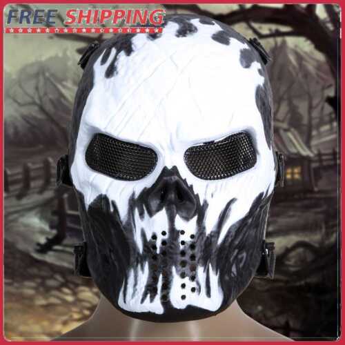 Airsoft Paintball Tactical Full Face Protection Skull Mask Army(Wildfire) - Photo 1 sur 5