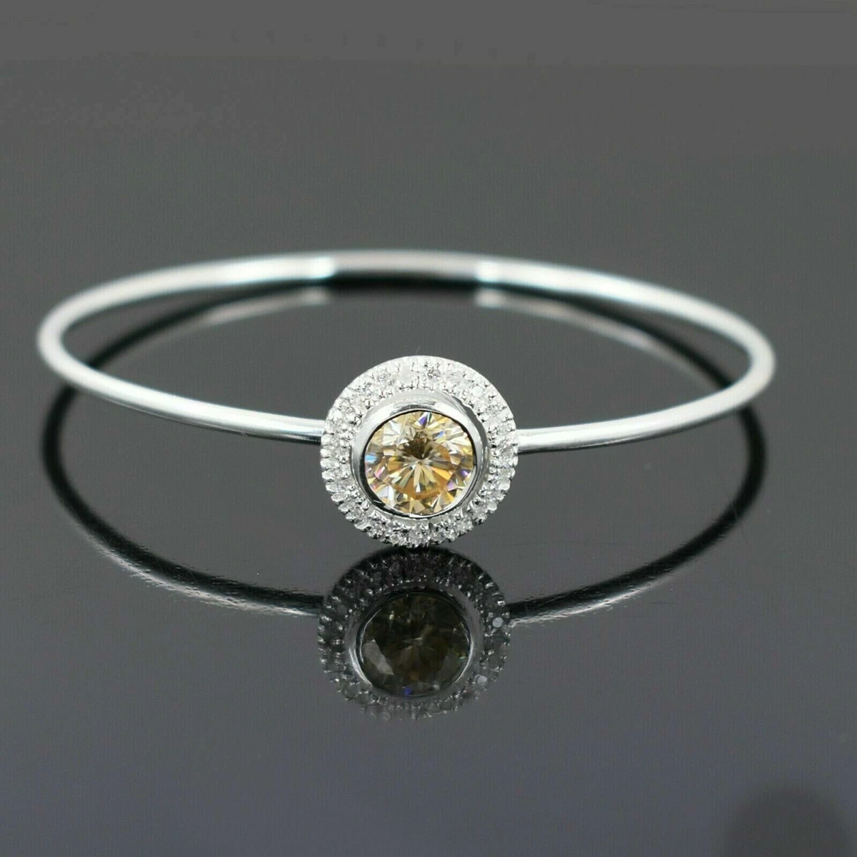Diamond solitaire bangle best sale bracelet