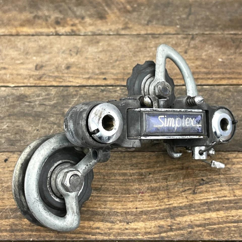 Vintage Simplex Rear Derailleur Long Cage Race Eroica Blue Tour Klunker - Image 4 of 4