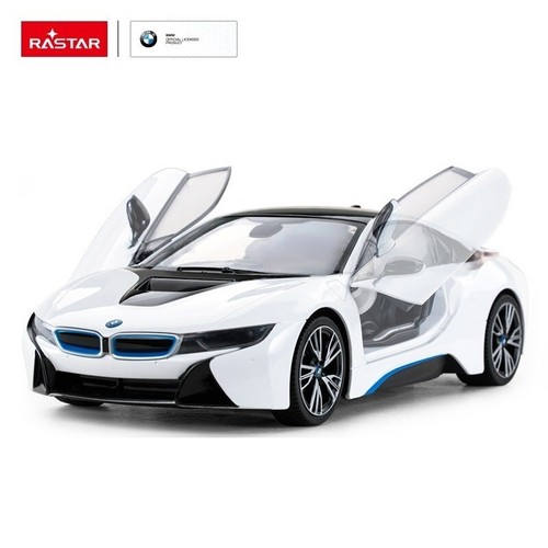 1/14 Rastar BMW i8 RC Car White - 第 1/3 張圖片