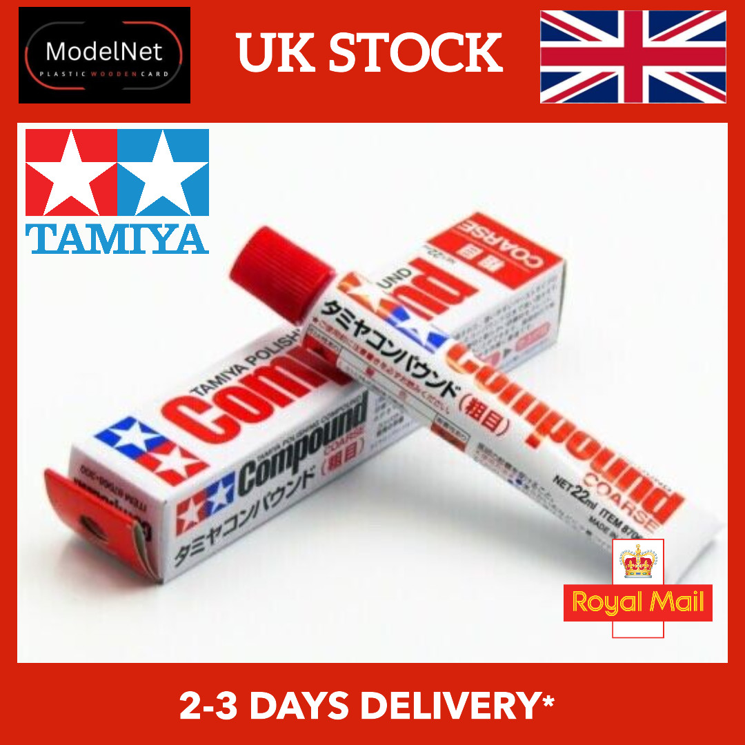 Tamiya Polishing Compound Coarse 87068 22ml for Wooden Card Plastic Model Kit