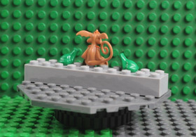 Lego Star Wars Salacious B Crumb Minifigure + 3 Frogs From Jabba's Palace 9516