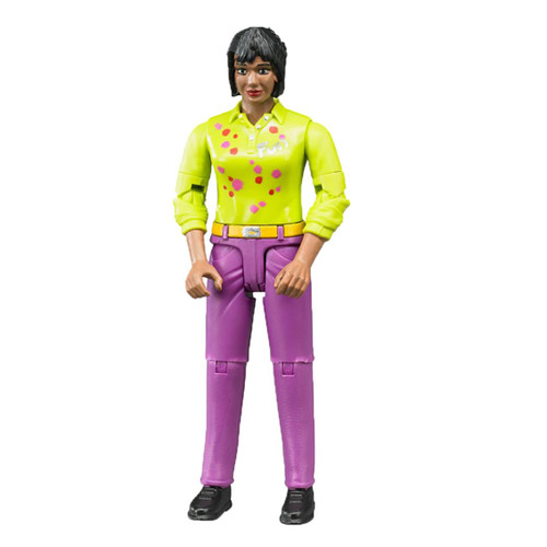Bruder Woman Medium Skin Toy Figure with Pink Jeans 60403