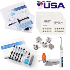 200Pcs Dental Brackets Braces Roth Slot 022 /Composite Resin Kit /Curing Light