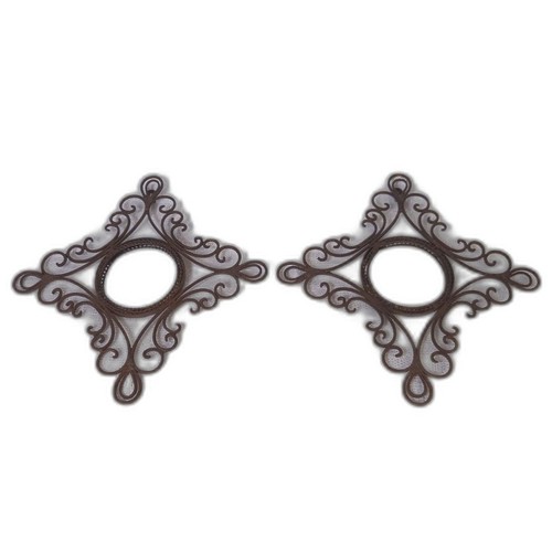Rustic Vintage Mirrors Vintage Wrought Iron Frame Wall Hanging Wall Art Decor