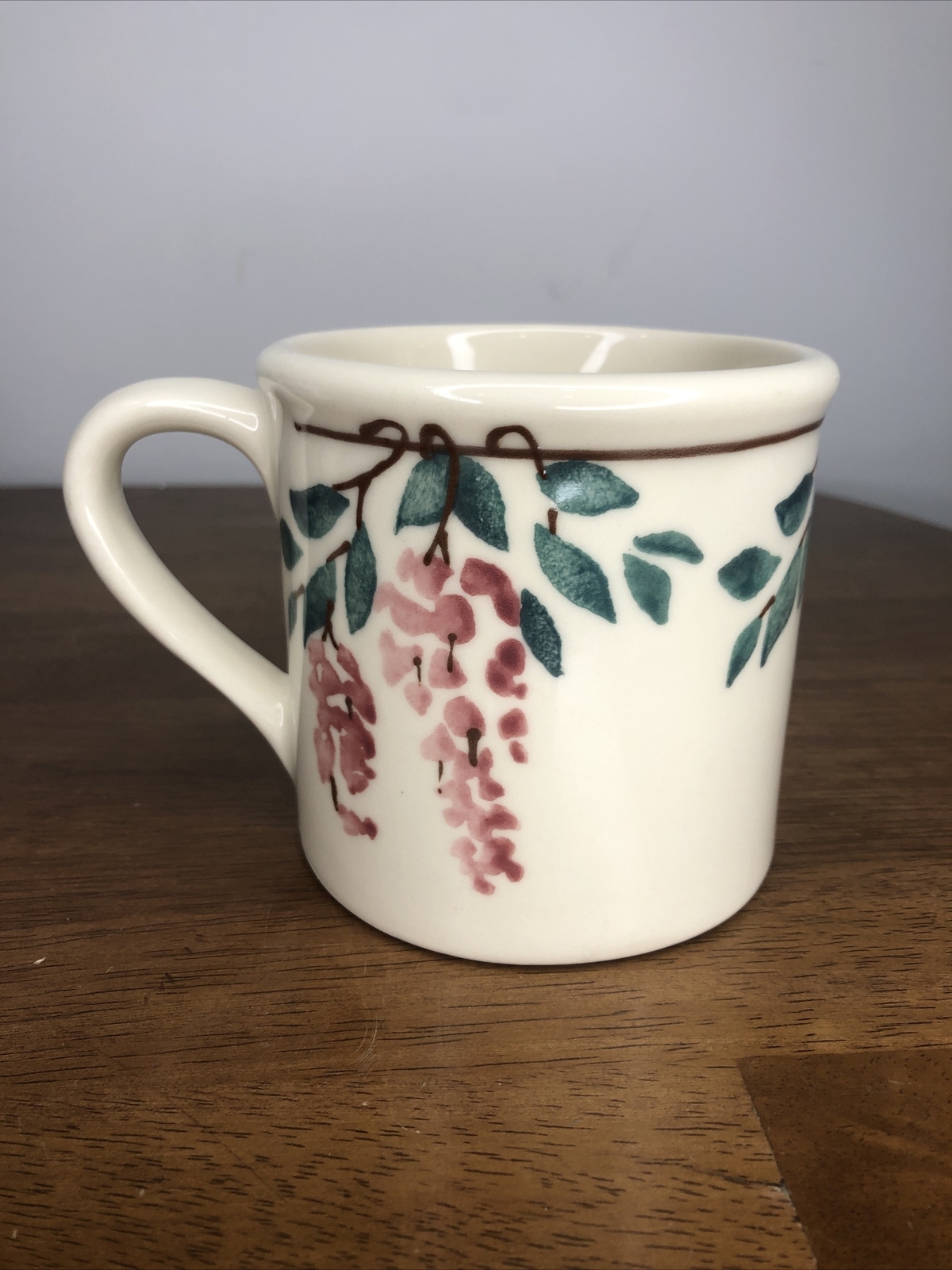 Vintage HARTSTONE POTTERY COFFEE STONEWARE Wisteria Flowers Mug eBay