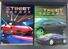 2 Street Racers 3 Ring Binder Folders Lamborghini Gallardo & Ferrari 430 NEW