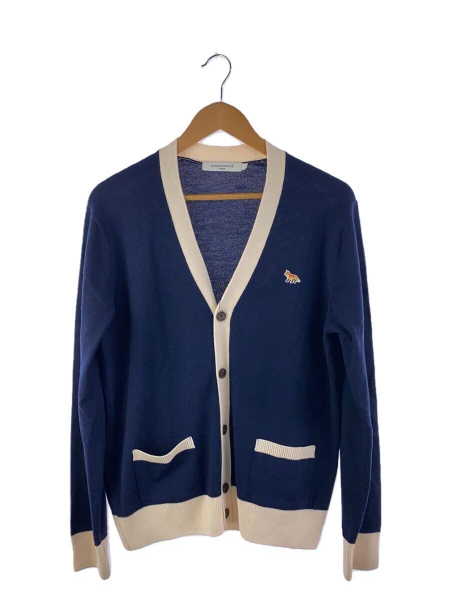 MAISON KITSUNE Cardigan (Thin M Wool Navy HU00542KT1036 Used MAISON KITSUNE Cardigan (Thin M Wool Navy HU00542KT1036 Used