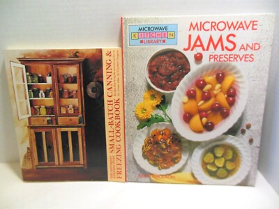 Canning Freezing Small Batch AND Microwave Jams Preserves Recipes Cookbook LOT  