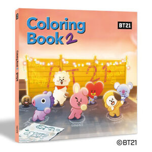  BTS  Official Goods BT21 Coloring Book  2 BTS  Character 45 